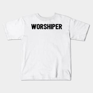 Worshiper Cool Motivational Christian Faith Kids T-Shirt